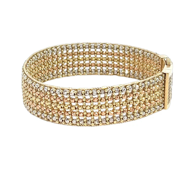 14ct Multicolour Gold Beads Bracelet