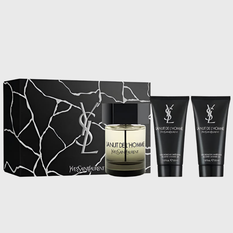 Yves Saint Laurent La Nuit de L'Homme Gift Set 100ml EDT + 2 x 50ml Shower Gel