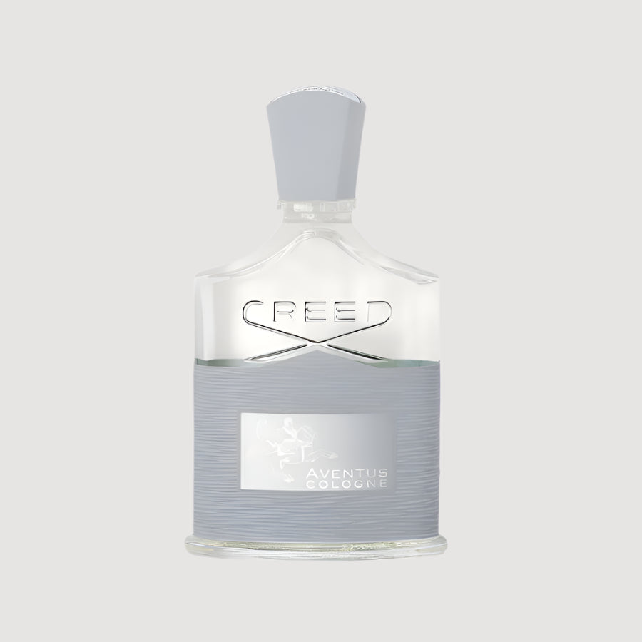 Creed Aventus Cologne bottle on a white background