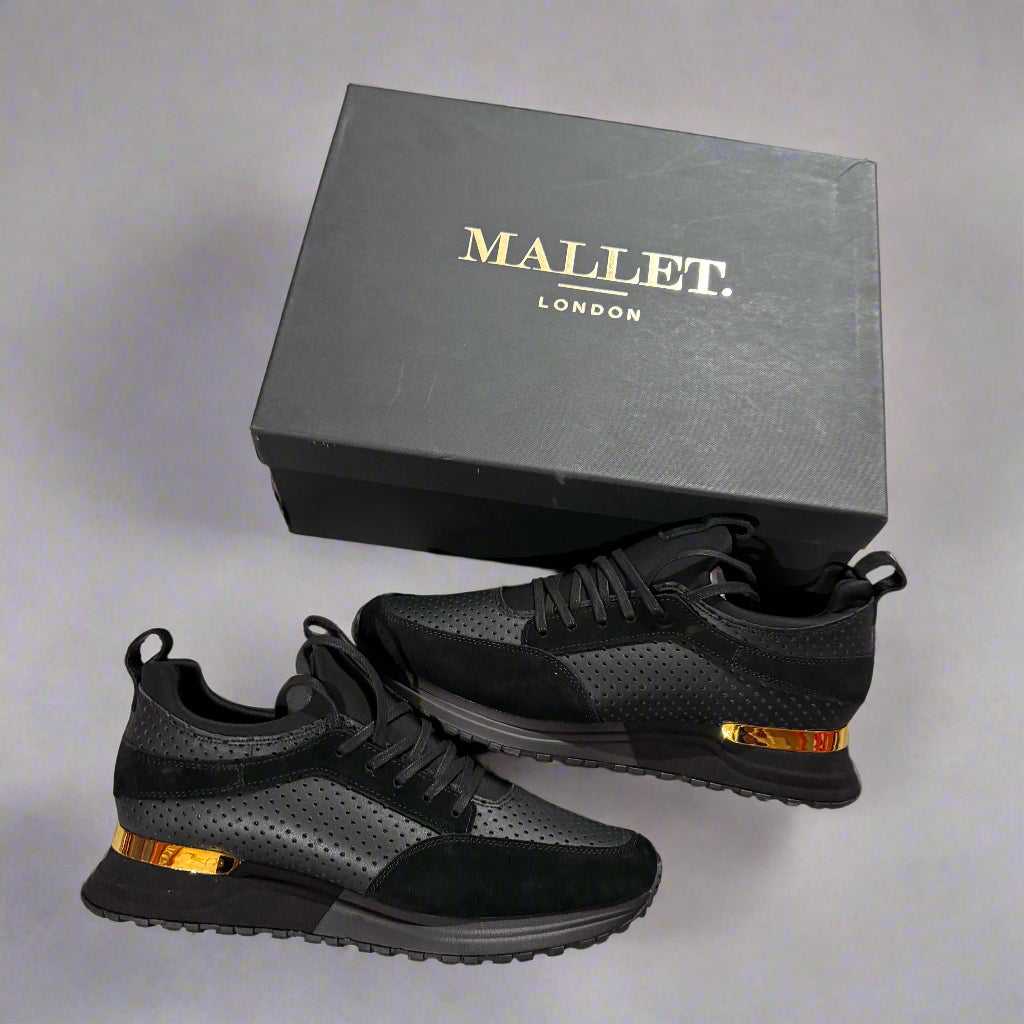 Tommy Mallet Midnight Perf Leather Gold