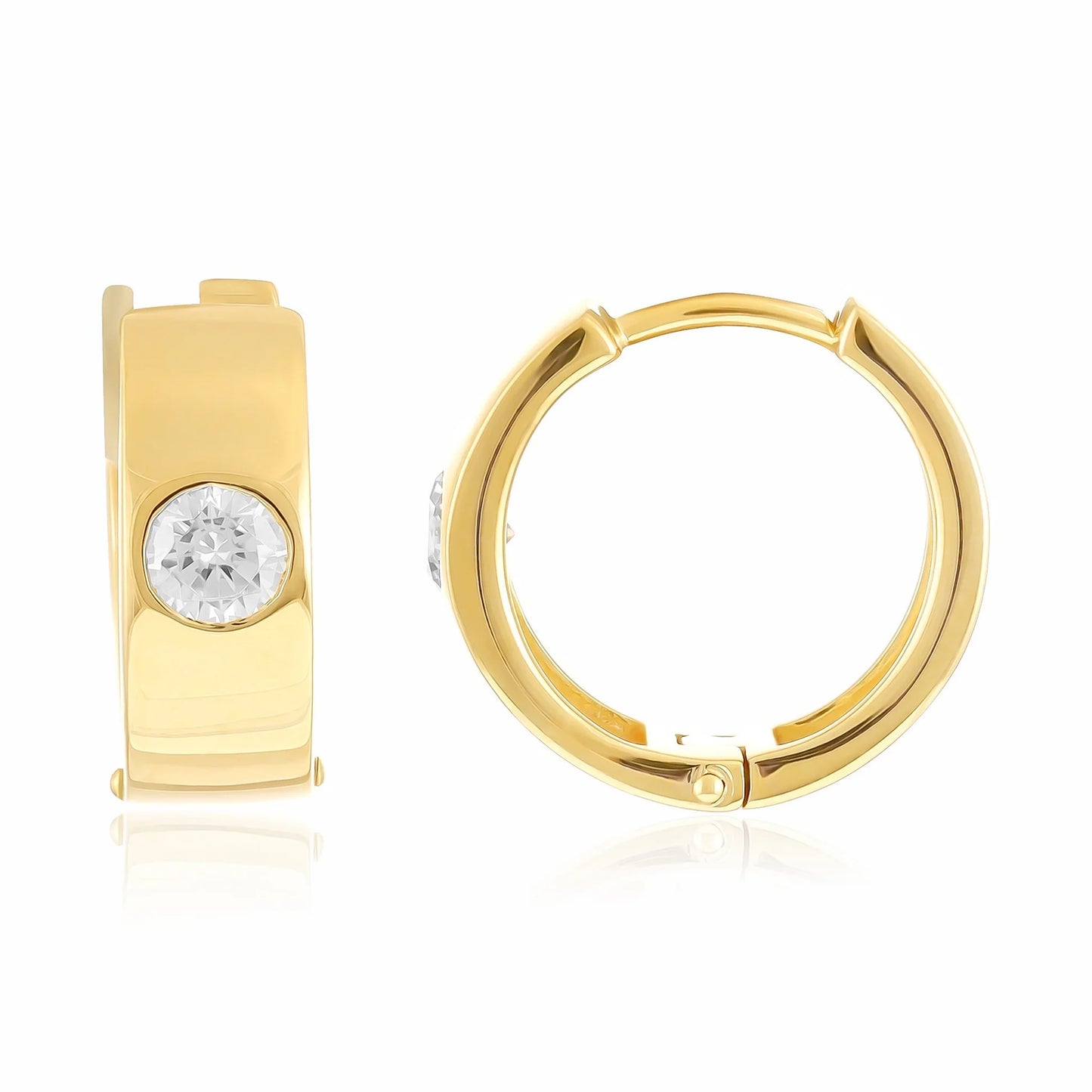 18 K Gold Plate 1 M, Shiny Finish