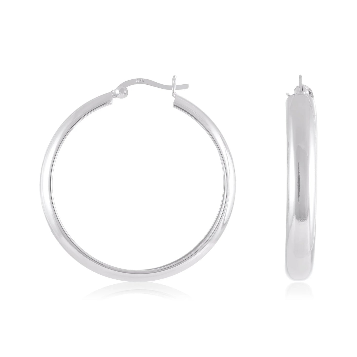 925 Sterling Silver Hoop Earrings