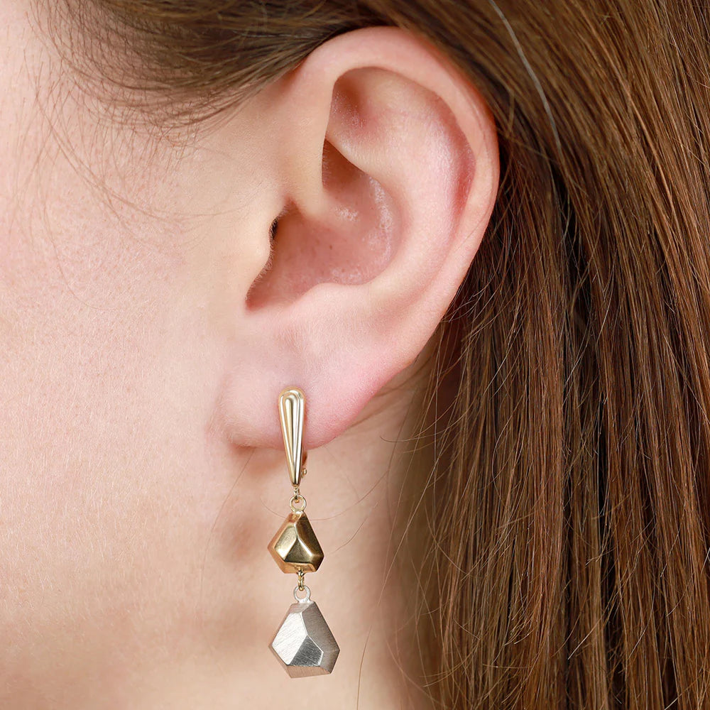 14ct Multi Colour Gold Earrings