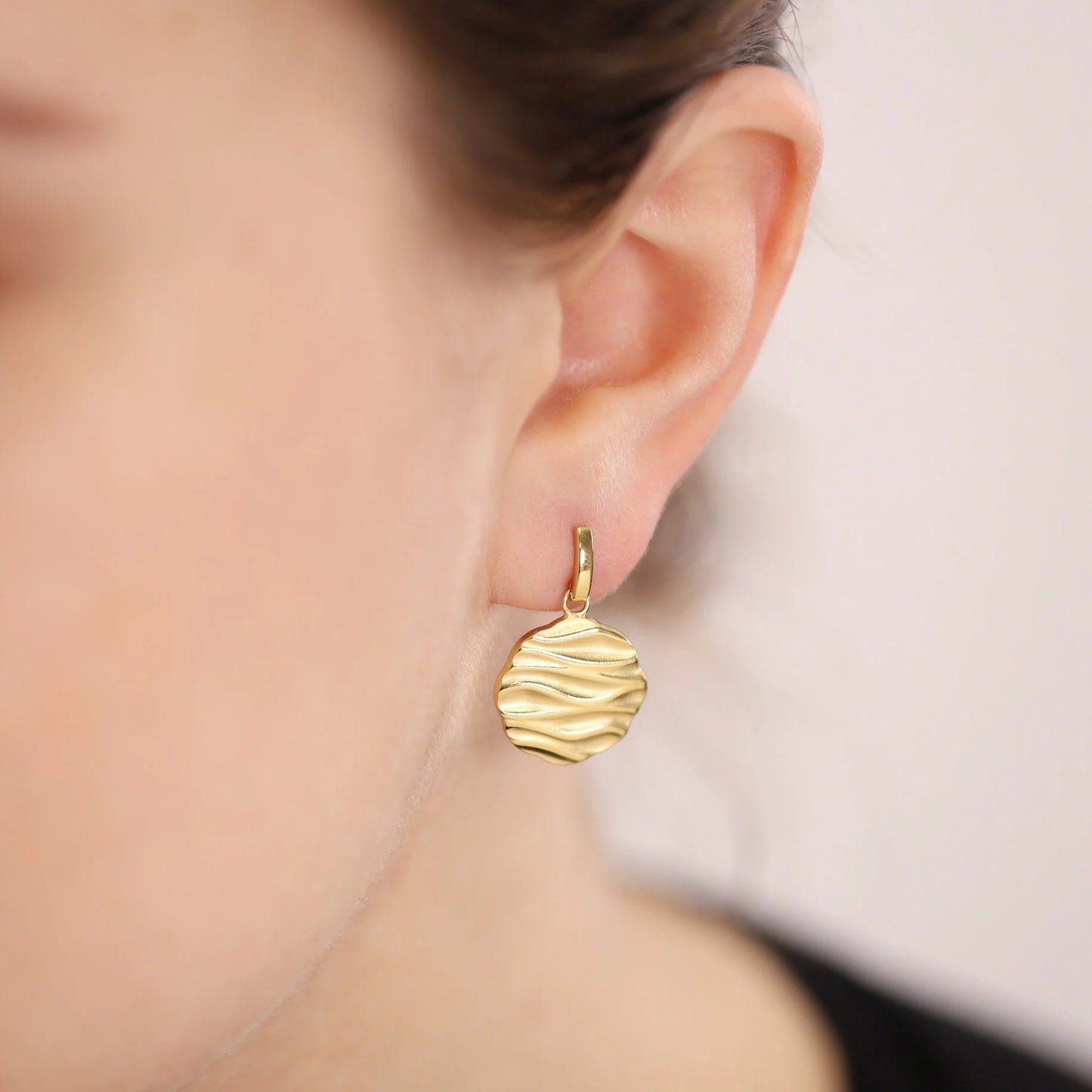 18ct 1 Micron Gold Plated 925 Sterling Silver Drop Earrings