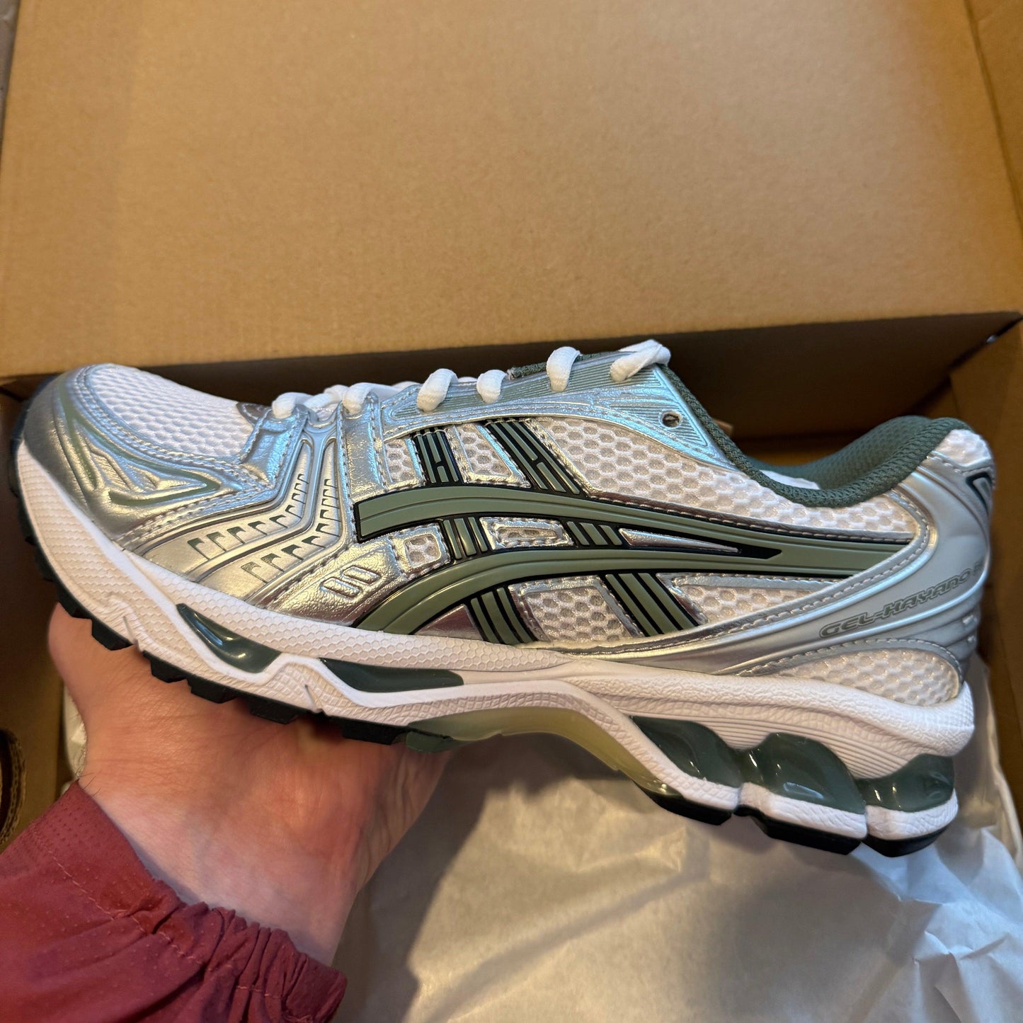 Asics Gel Kayano 14 White/Slate Grey - My Luxe Brands
