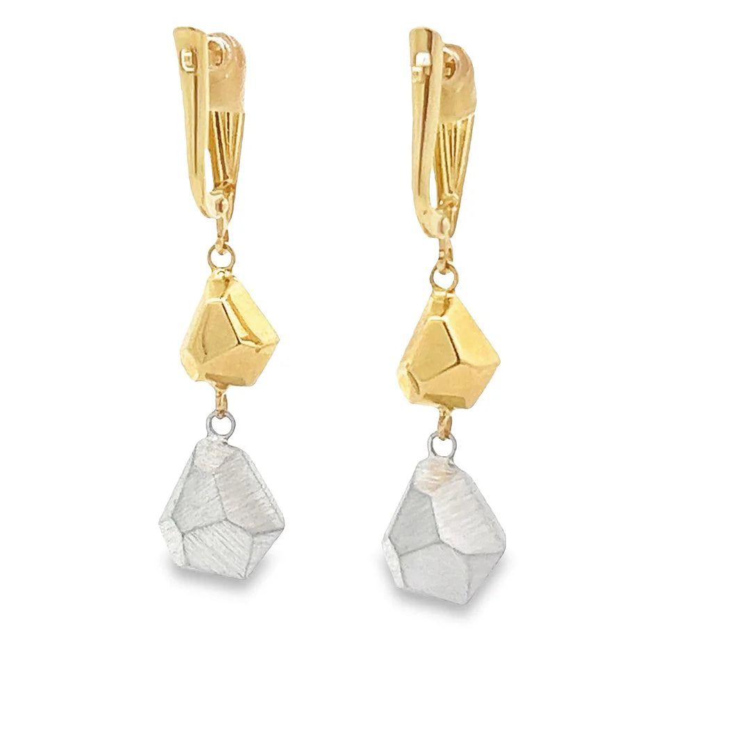 14ct Multi Colour Gold Earrings