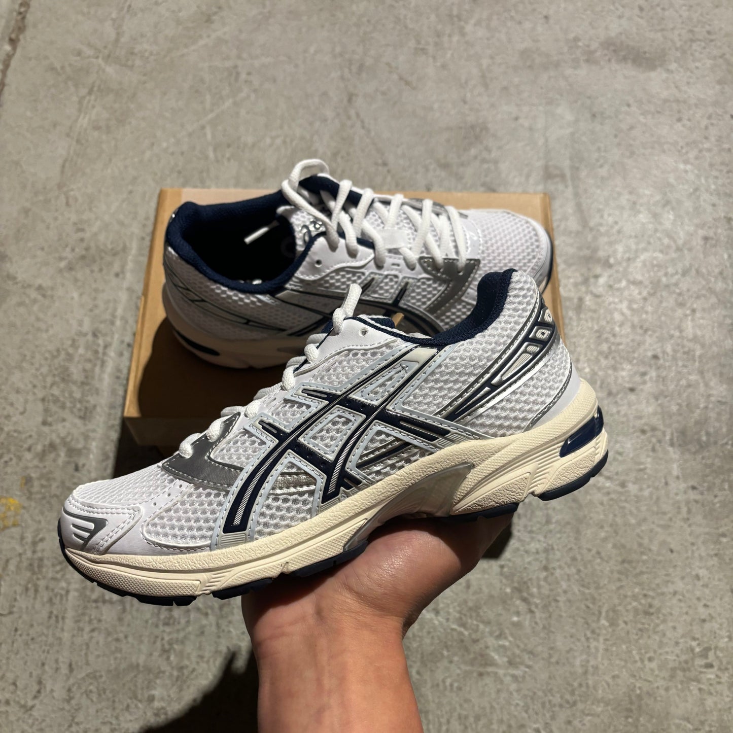 ASICS Gel-1130 White/Midnight - My Luxe Brands