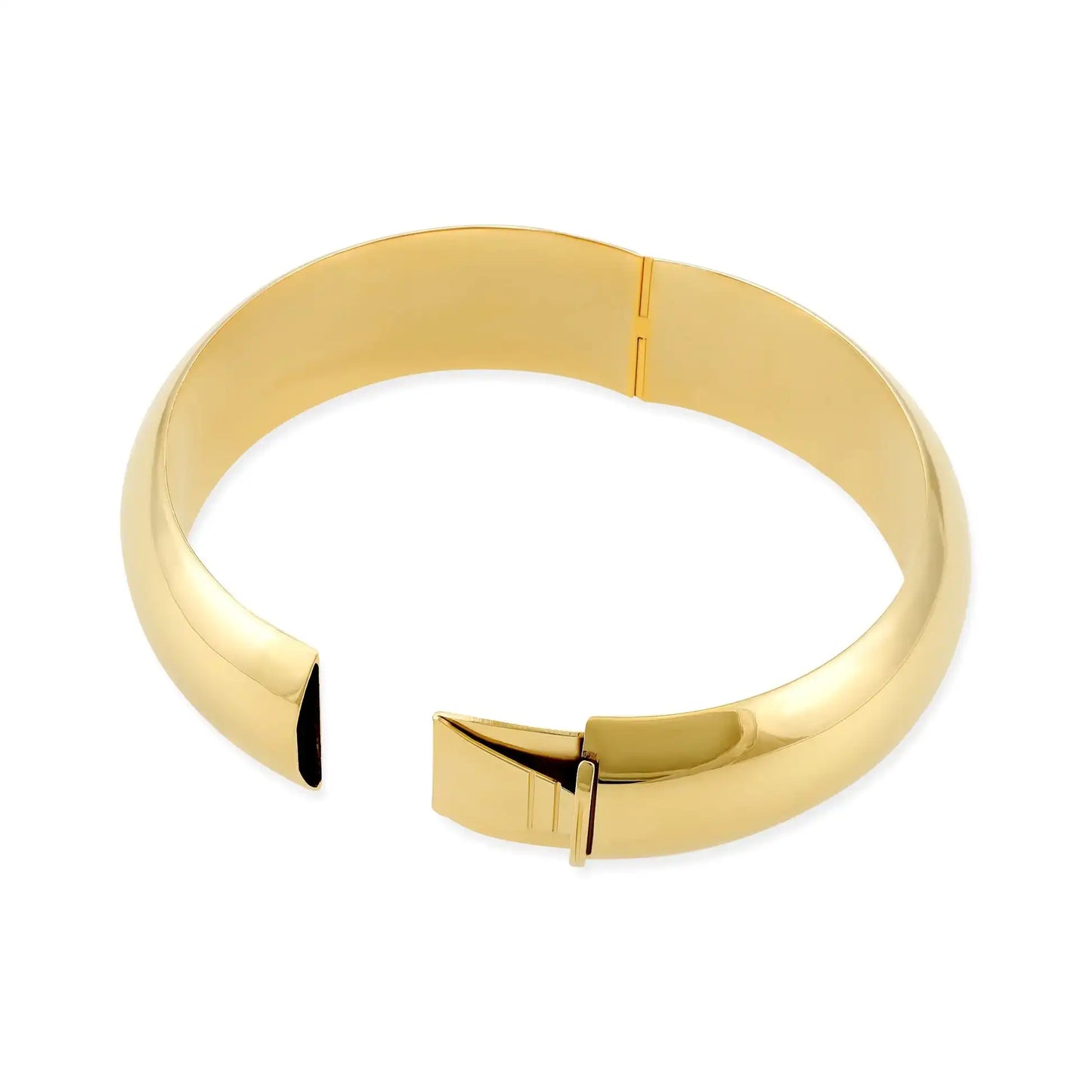 Gold Plated Chunky Sterling Silver Bangle