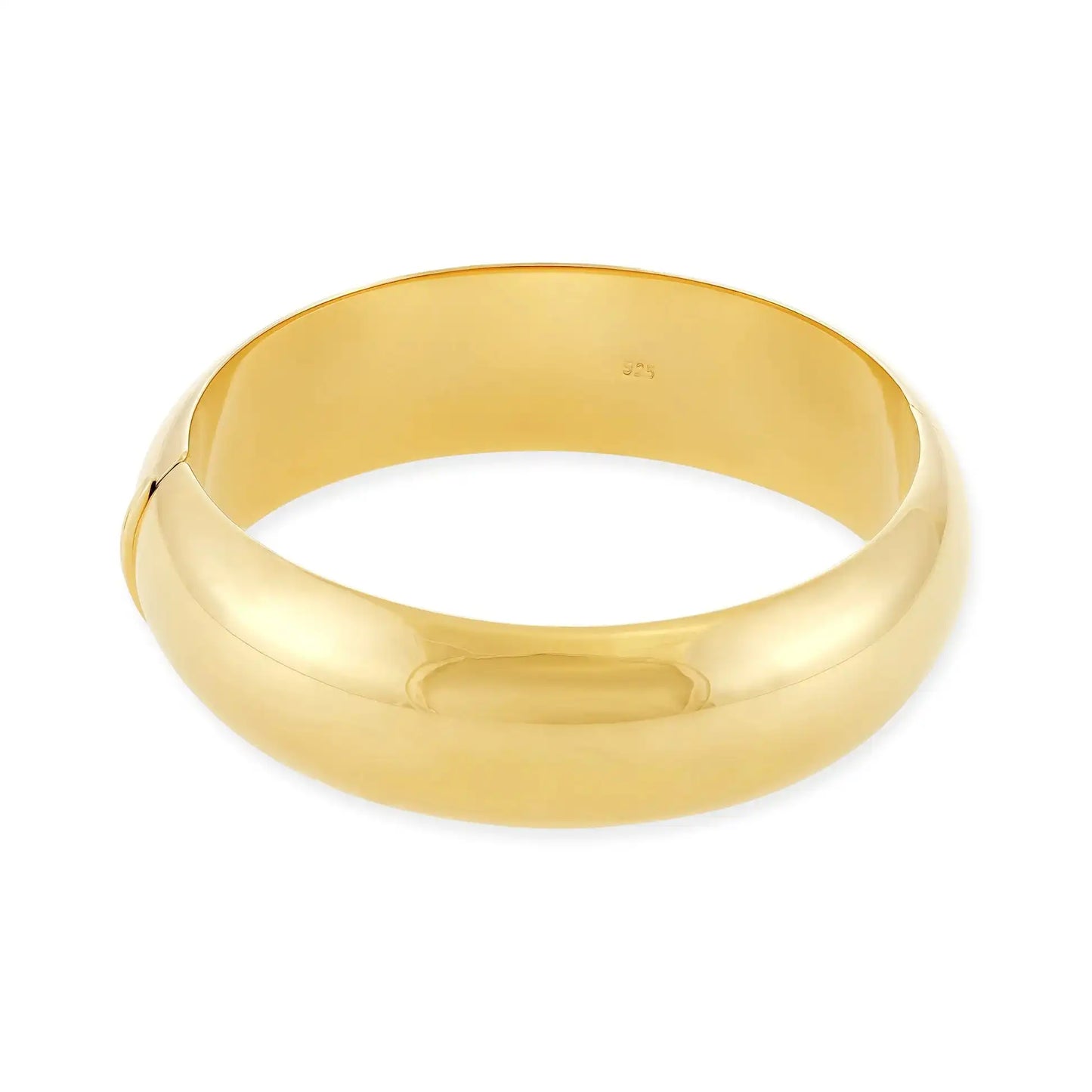 Gold Plated Chunky Sterling Silver Bangle