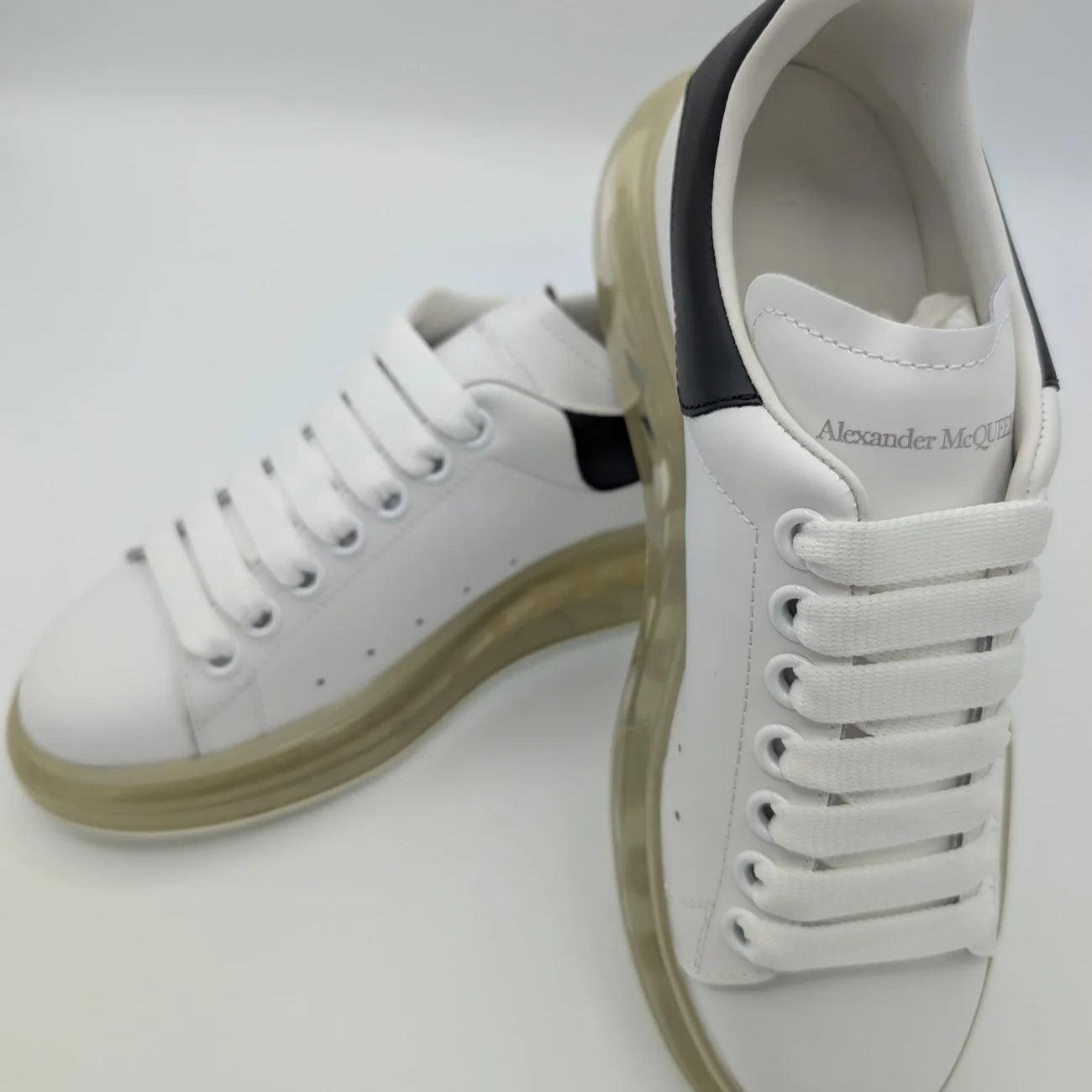 Alexander McQueen Oversized Clear Sneaker - White/Black - My Luxe Brands