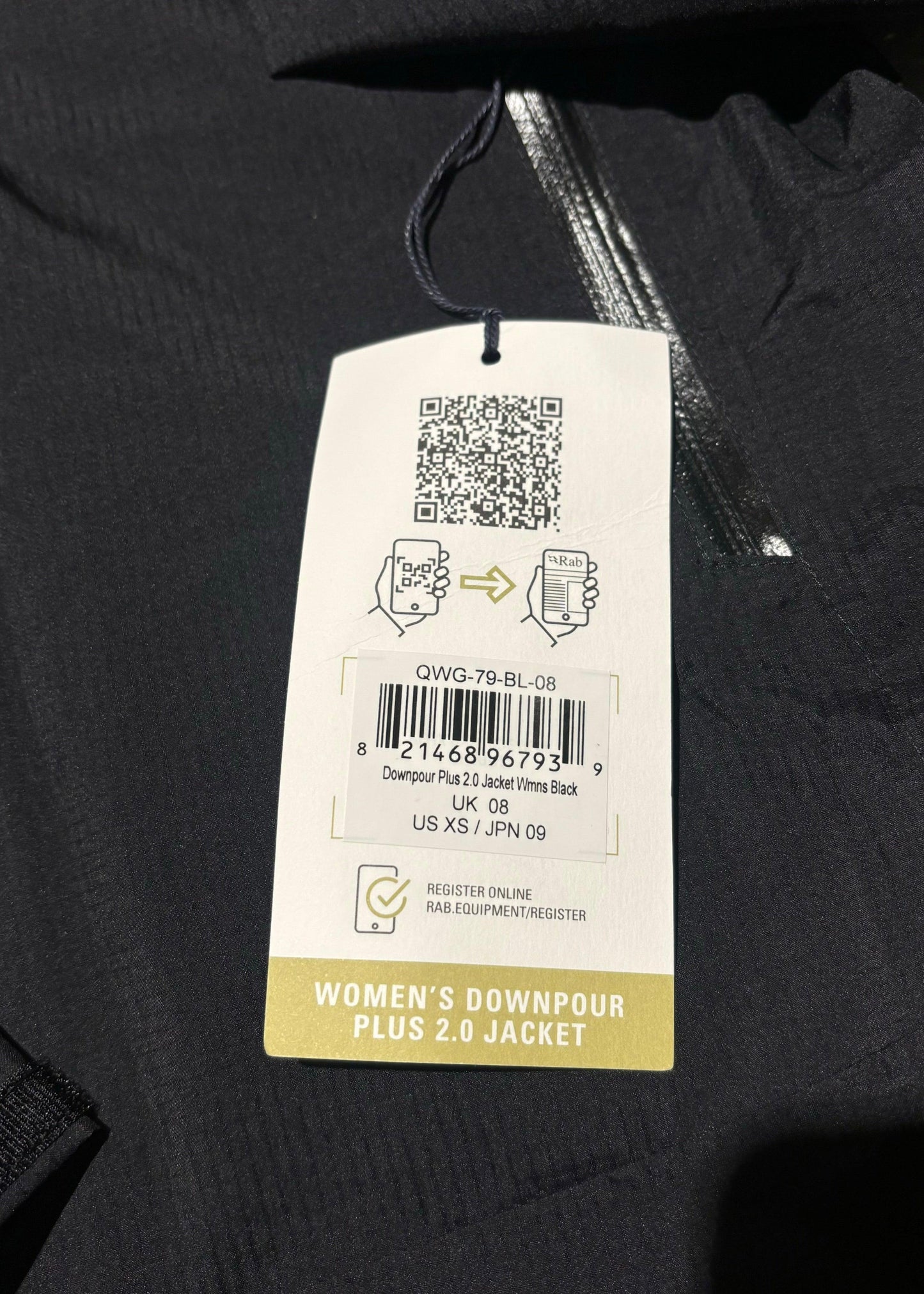 RAB Downpour Plus 2.0 women’s jacket black - My Luxe Brands