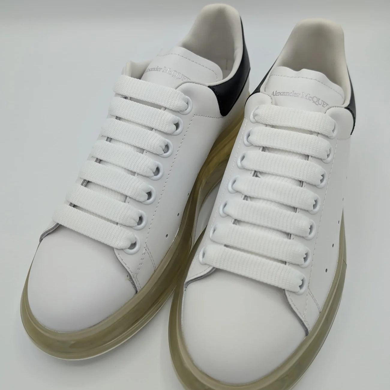 Alexander McQueen Oversized Clear Sneaker - White/Black - My Luxe Brands