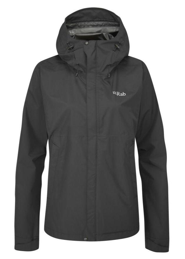 RAB Downpour Eco Jacket Womens Black - My Luxe Brands