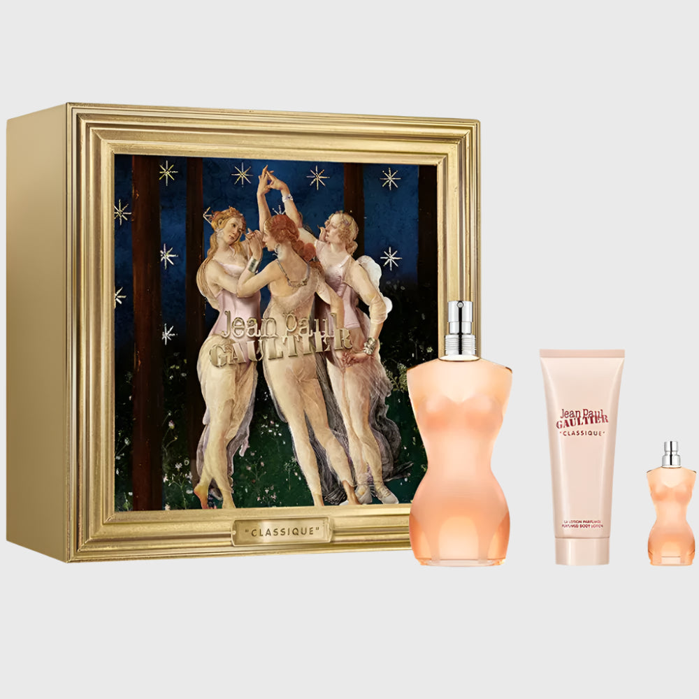 Jean Paul Gaultier Classique Gift Set 100ml EDT + 75ml Body Lotion + 6ml EDT