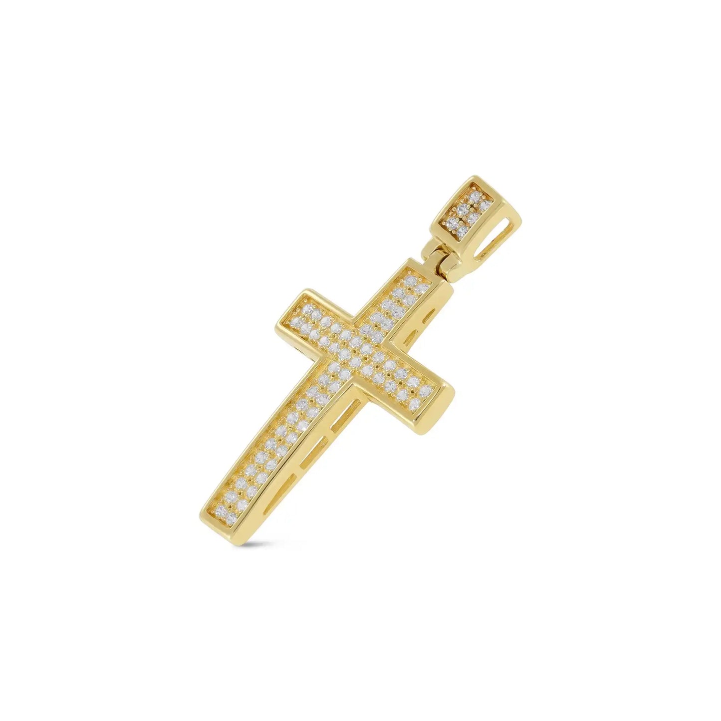 9ct Yellow Gold Cubic Zirconia Love Pendant