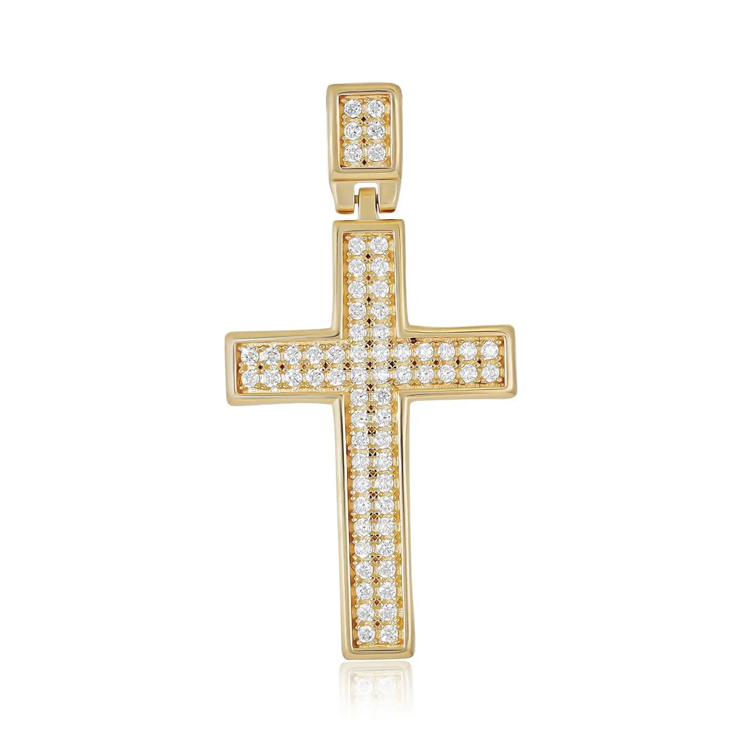 9ct Yellow Gold Cubic Zirconia Love Pendant