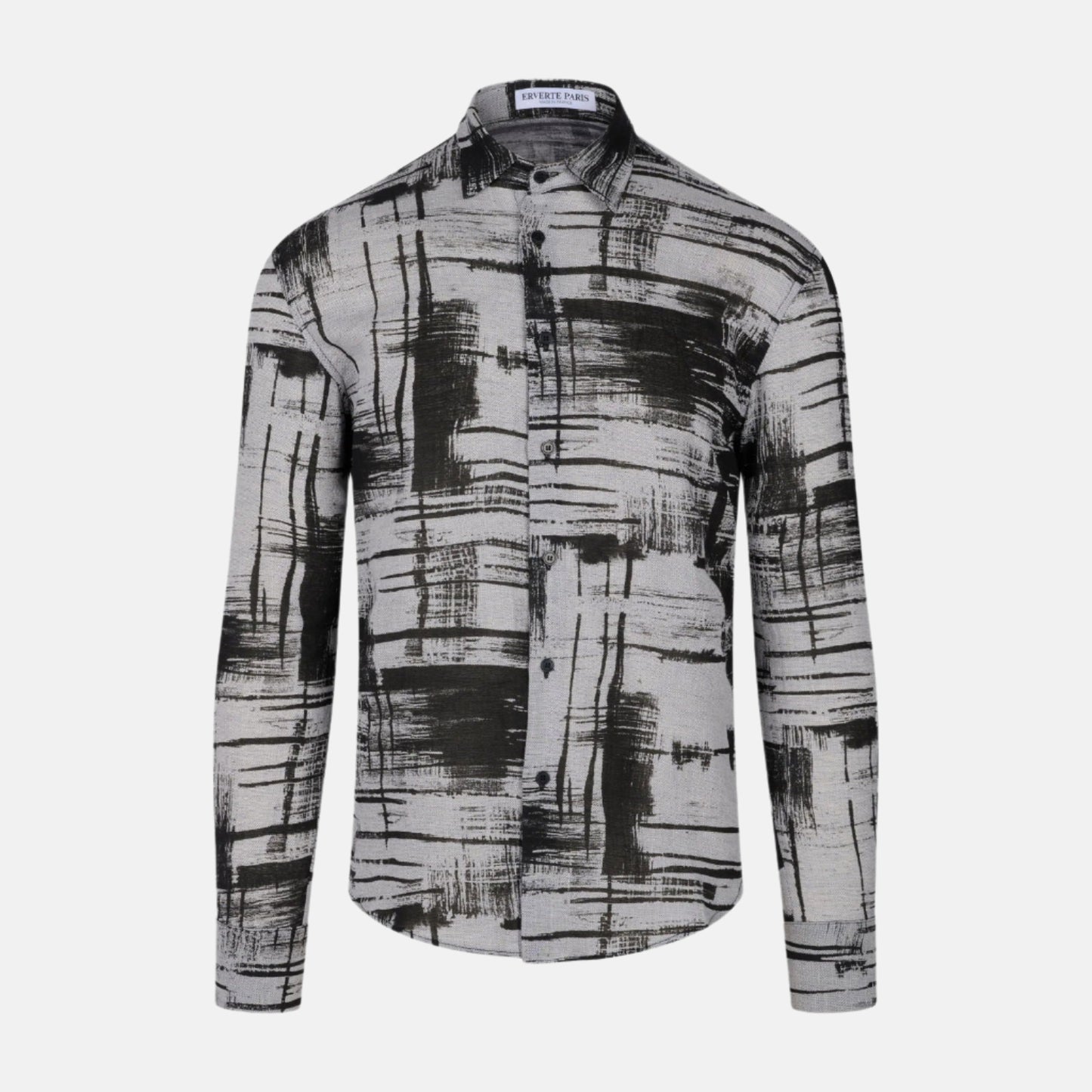 Geometric Harmony Linen Shirt - Mens - My Luxe Brands