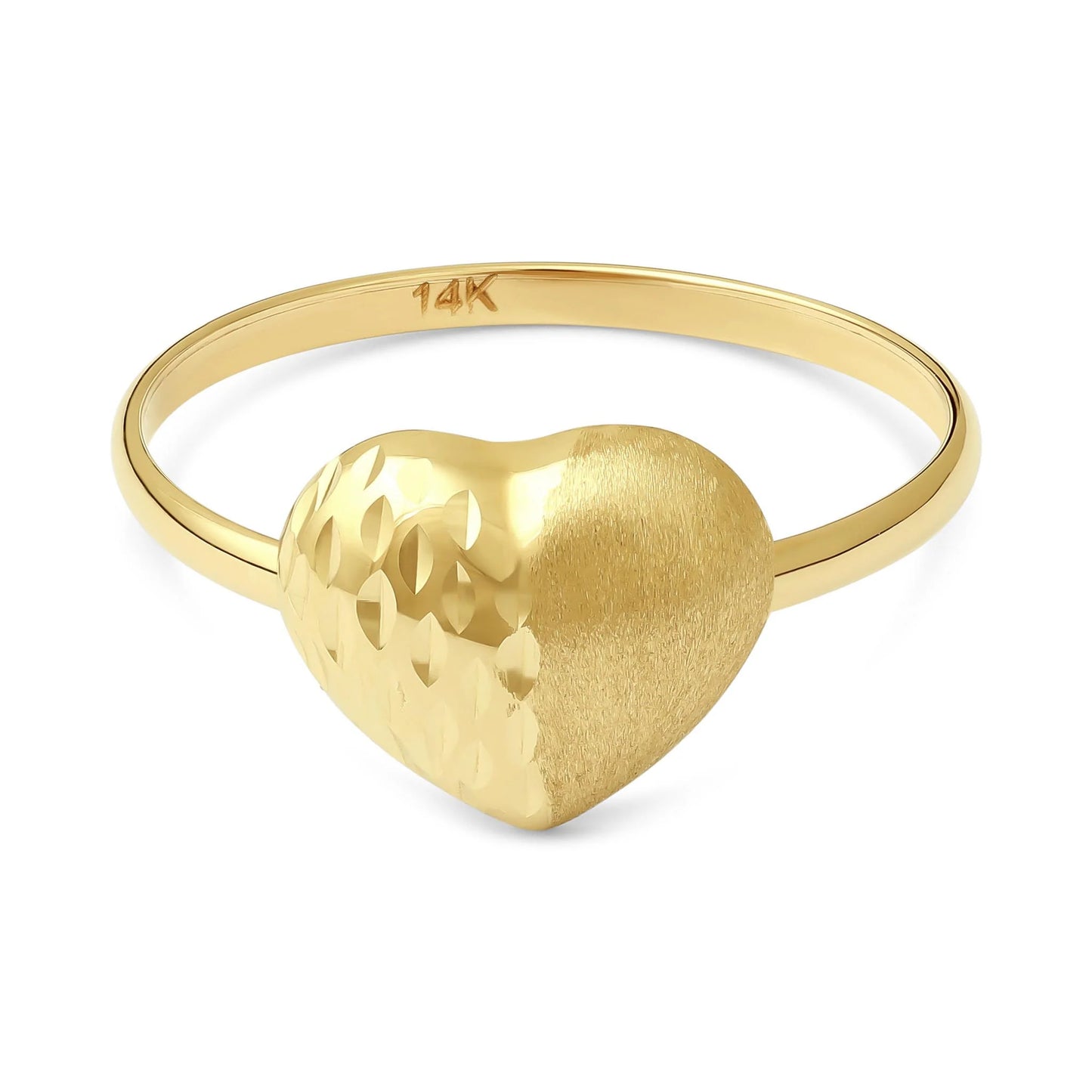 14ct Yellow Gold Heart Ring