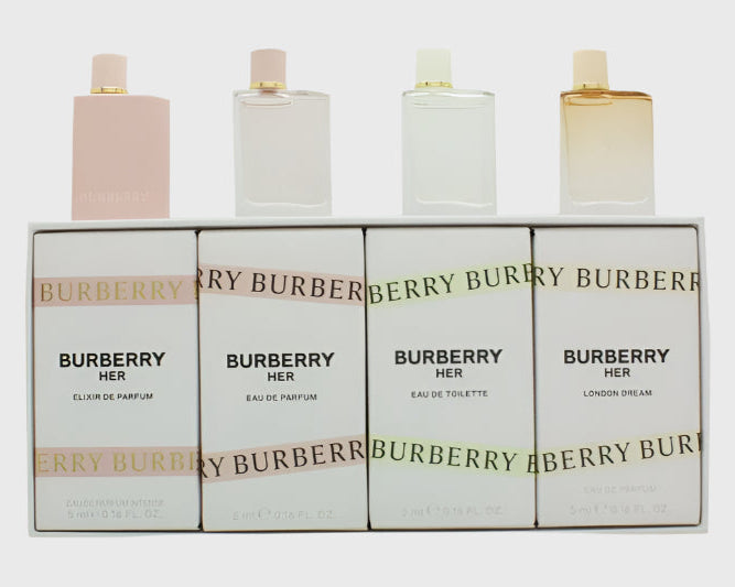Burberry Miniature Gift Set 2 x 5ml Burberry EDP + 5ml Burberry Her EDT + 5ml Burberry Her London Dream