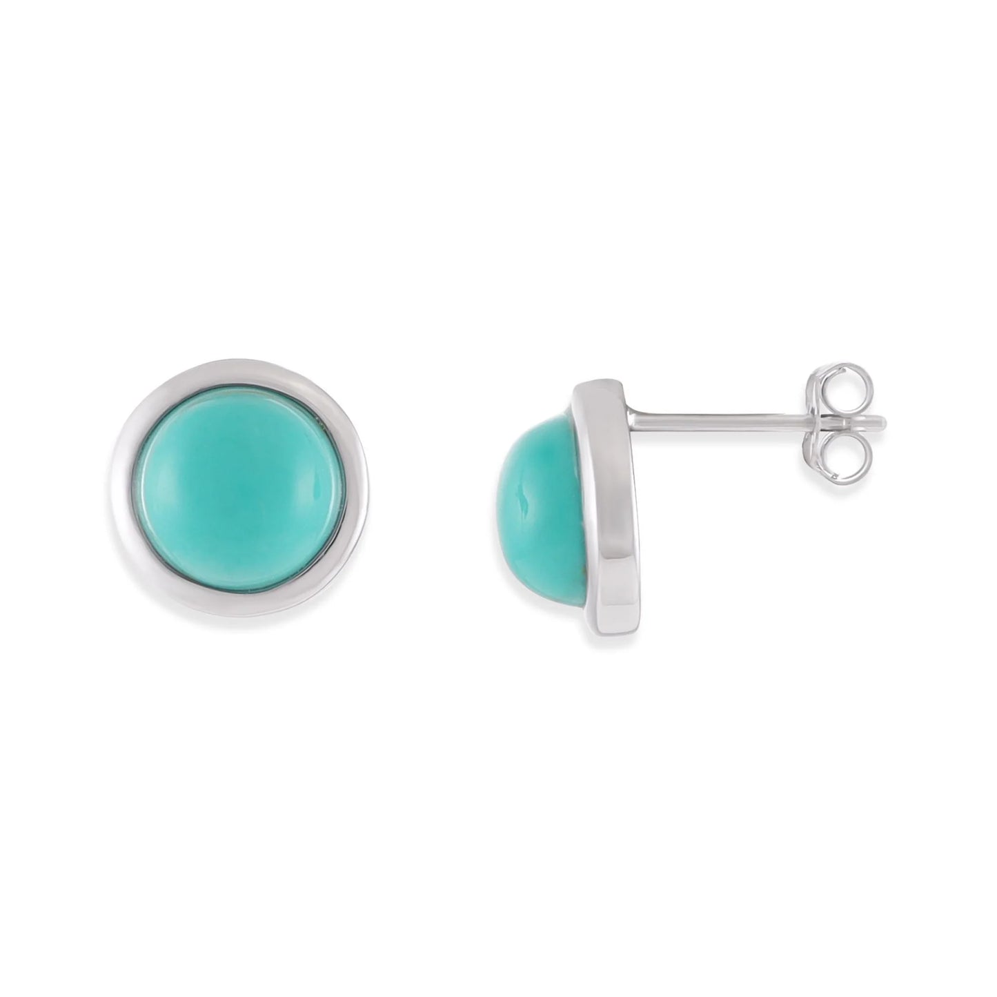 Plated Earrings with Turquoise Quartz
