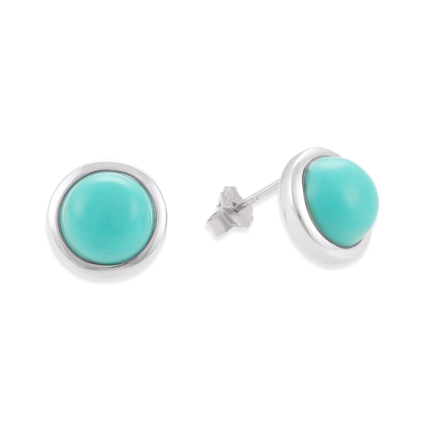 Plated Earrings with Turquoise Quartz