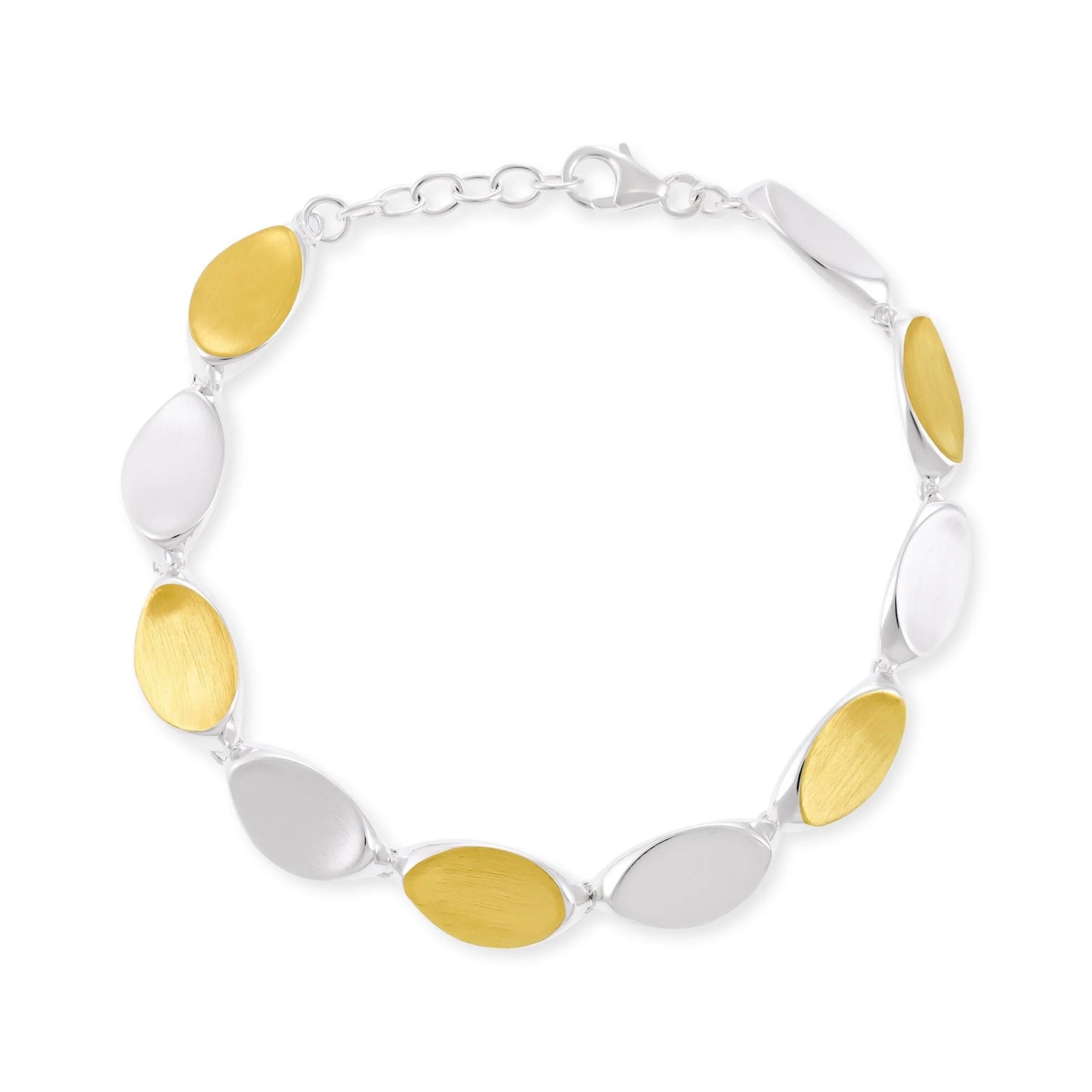 Sterling Silver Two Tone Bracelet