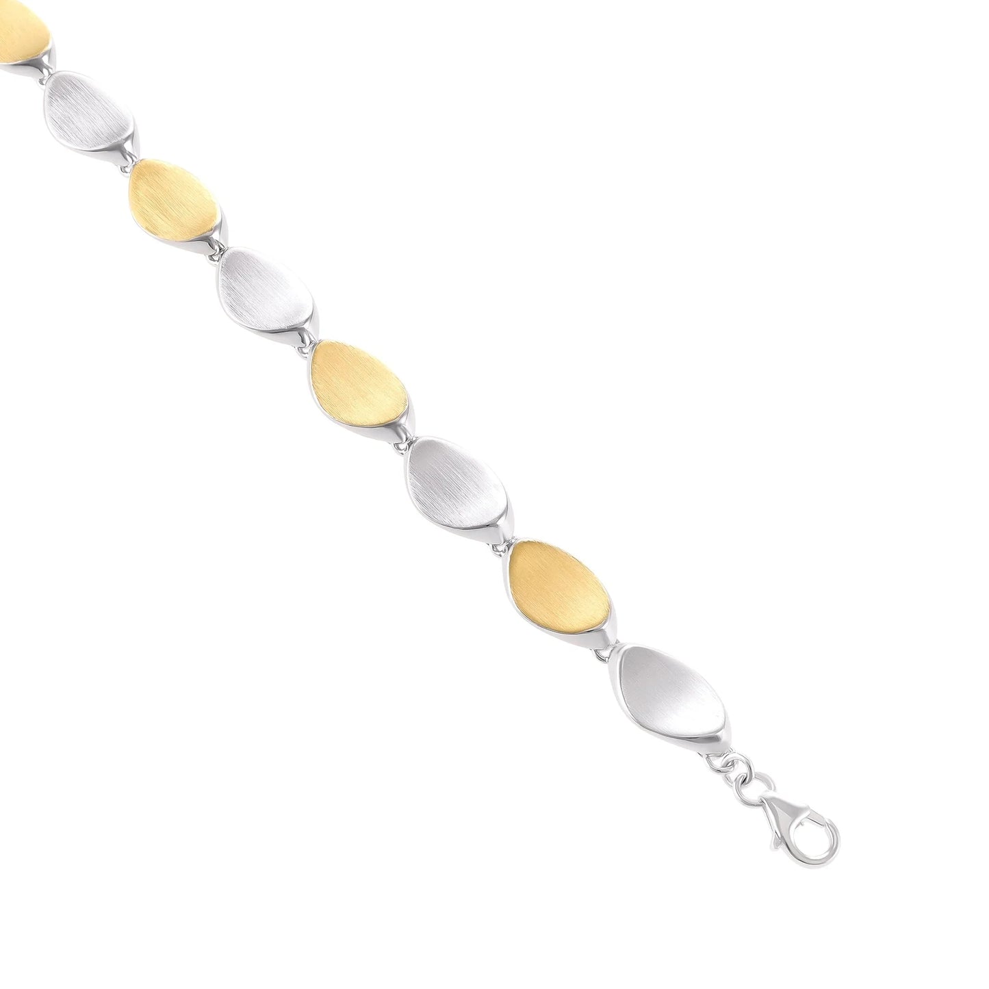 Sterling Silver Two Tone Bracelet