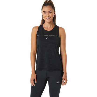 Asics Womens Race Tank Vest - Performance Black - My Luxe Brands
