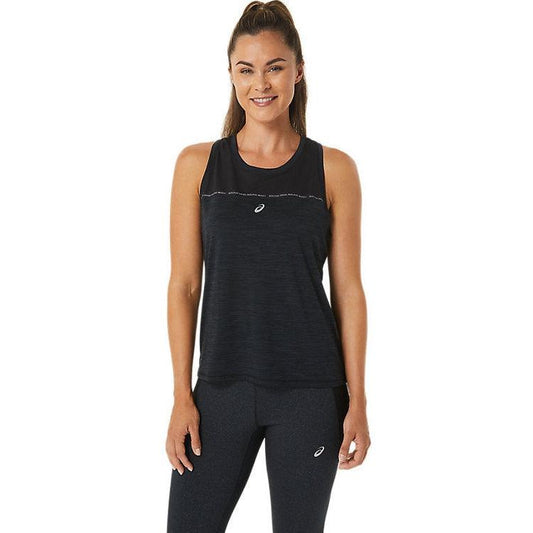 Asics Womens Race Tank Vest - Performance Black - My Luxe Brands