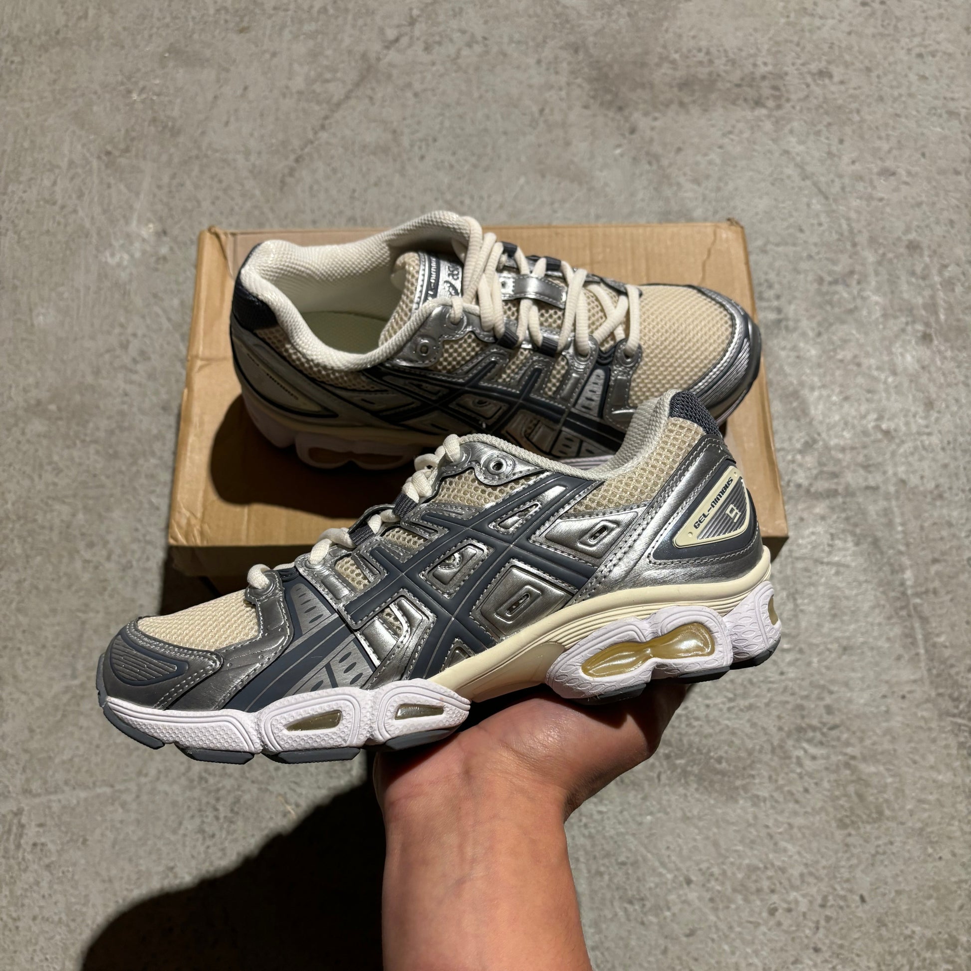 ASICS Gel-Nimbus 9 Pure Silver/Metropolis - My Luxe Brands