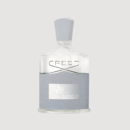Creed Aventus Cologne bottle on a white background