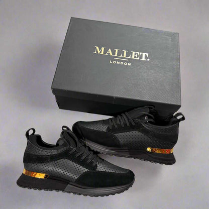 Tommy Mallet Midnight Perf Leather Gold