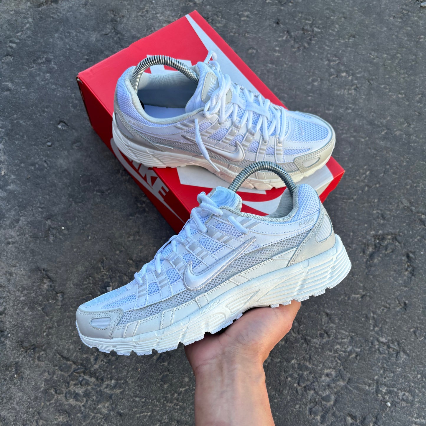 Nike P-6000 White Sail Vast Grey