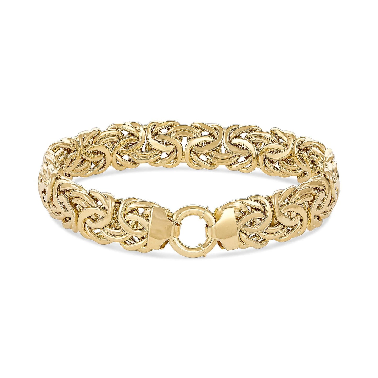 14ct Yellow Gold Byzantine Chain Bracelet