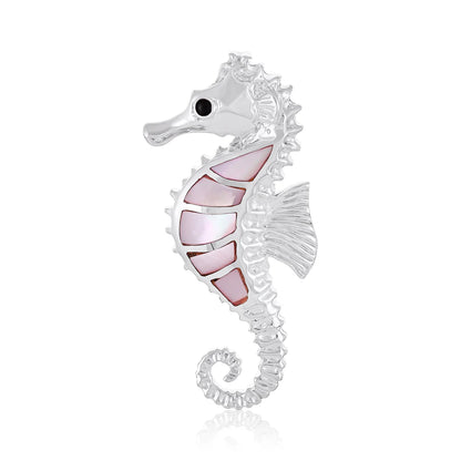 Round 925 Sterling Silver Abalone Shell Peacock Pendant