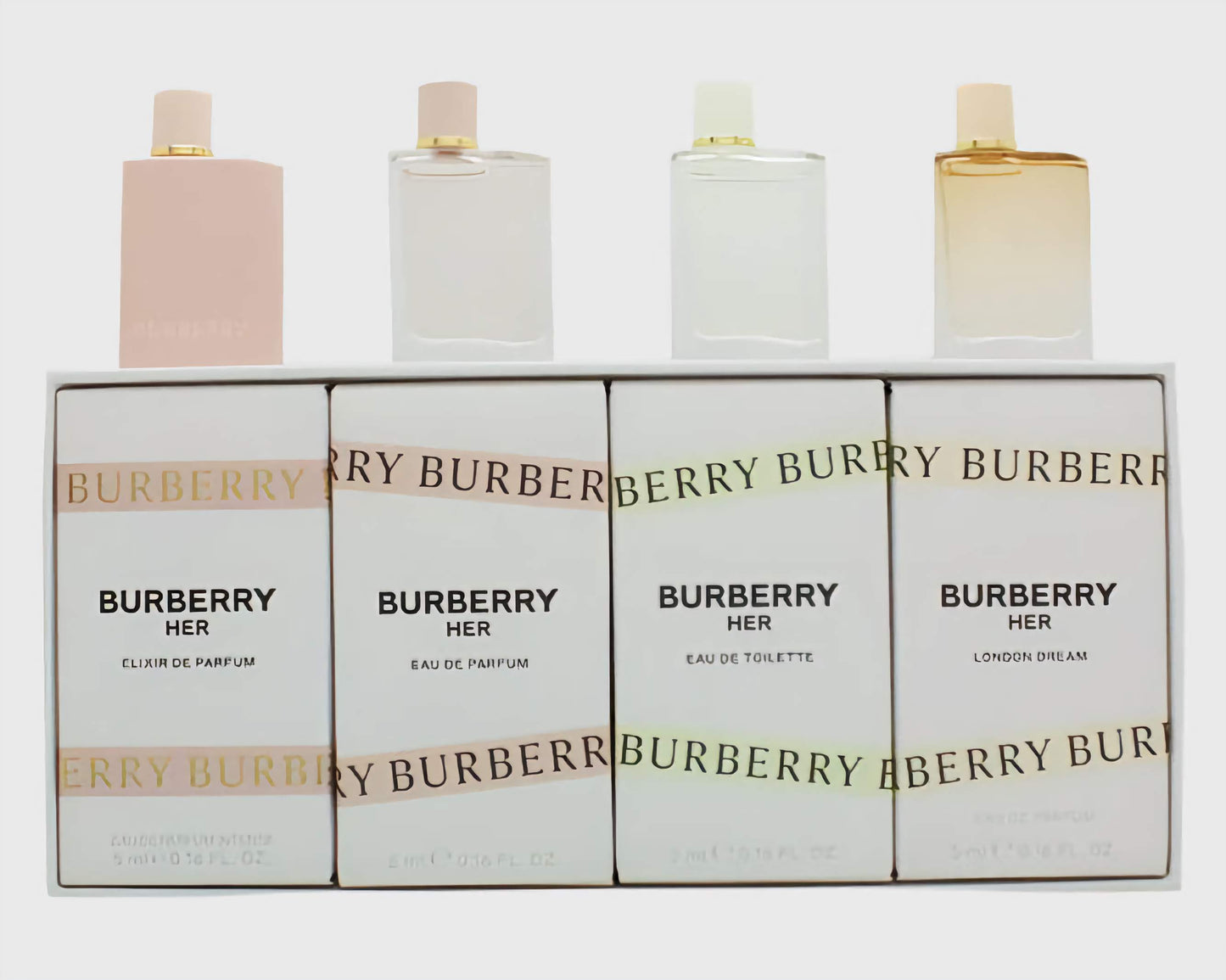 Burberry Miniature Gift Set 2 x 5ml Burberry EDP + 5ml Burberry Her EDT + 5ml Burberry Her London Dream