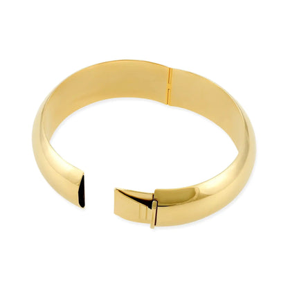 Gold Plated Chunky Sterling Silver Bangle