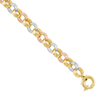 9ct Gold Tri Colour Bracelet