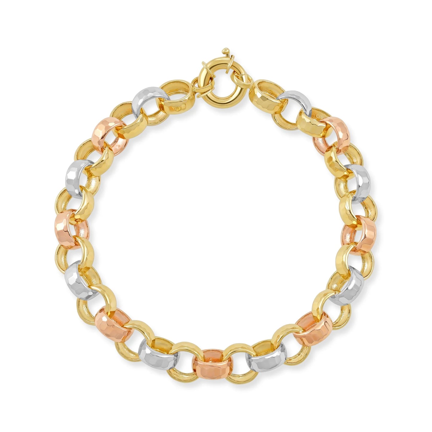 9ct Gold Tri Colour Bracelet