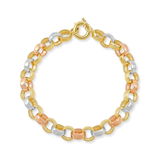 9ct Gold Tri Colour Bracelet