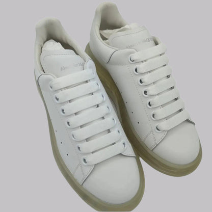 Alexander McQueen Oversized Clear Sneaker - White/White - My Luxe Brands