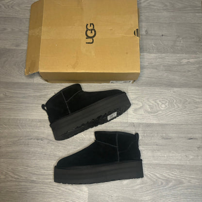 UGG Ultra Mini Platforms Black - Brand New Damaged box - My Luxe Brands