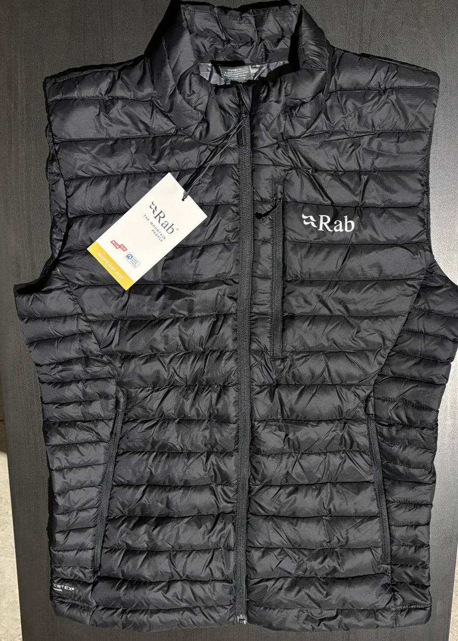 RAB MicroLight Vest Black - Mens - My Luxe Brands