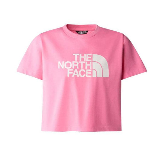 The North Face Girls S/S Crop Easy Tee Gamma - Pink - My Luxe Brands