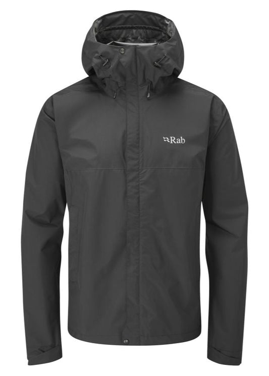 RAB Downpour Eco Jacket Black - Mens - My Luxe Brands