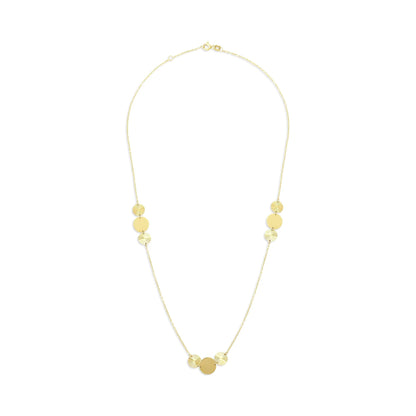 14ct Yellow Gold Circle Detail Necklace