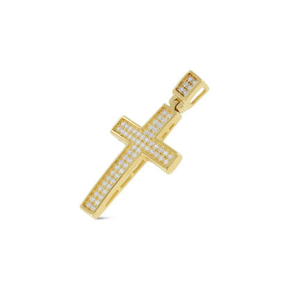 9ct Yellow Gold Cubic Zirconia Love Pendant