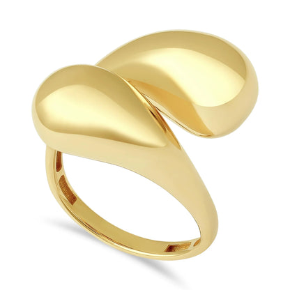 14ct Yellow Gold Abstract Ring