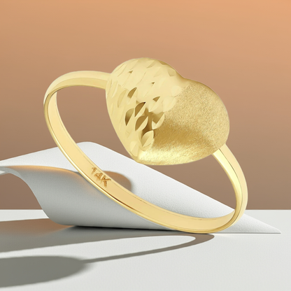 14ct Yellow Gold Heart Ring