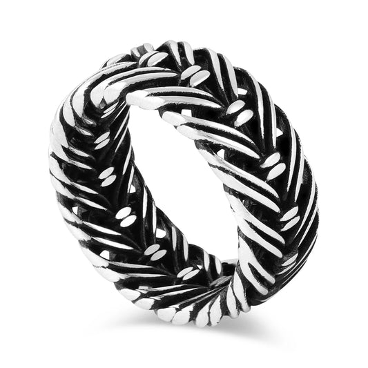 Sterling Silver Braided Effect Ring